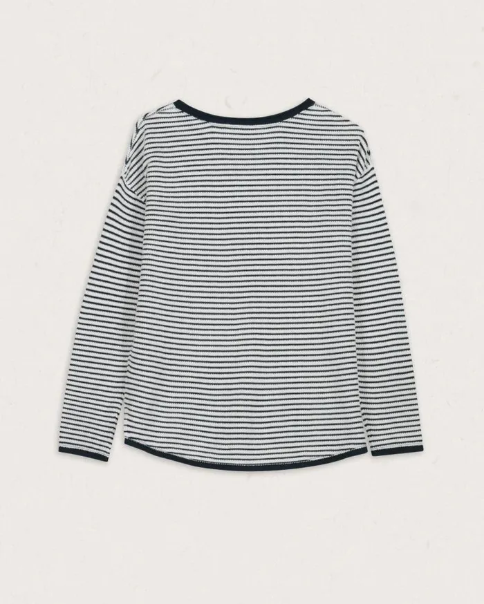 Women Tops Passenger Muir Organic Knitted Jumper Off White Stripe Off White Stripe