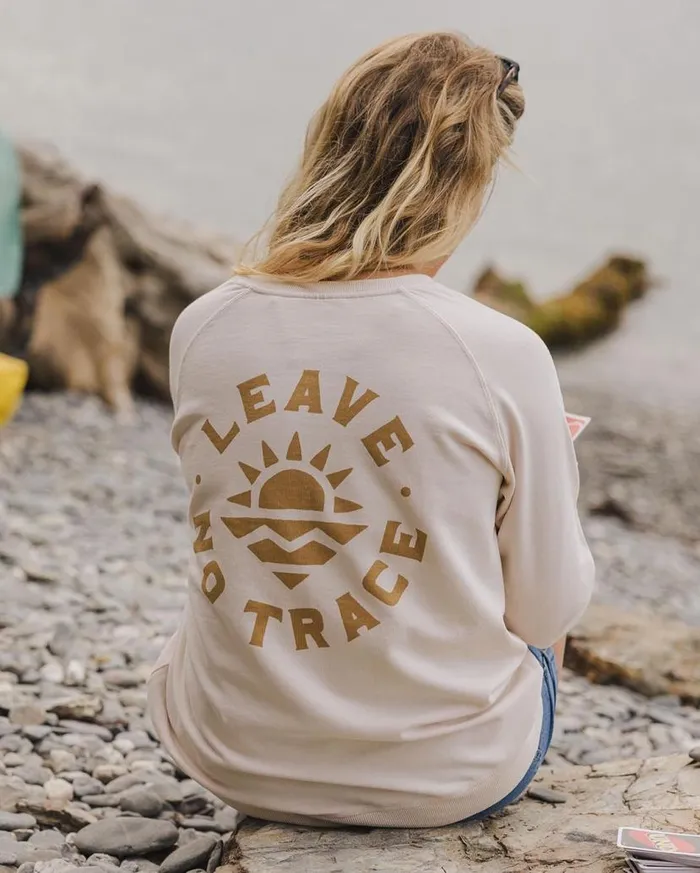 Women Tops Passenger Mystic Recycled Cotton Sweatshirt Birch Birch