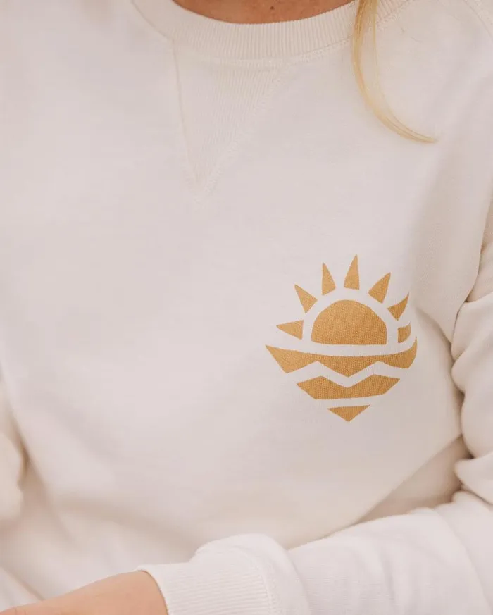 Women Tops Passenger Mystic Recycled Cotton Sweatshirt Birch Birch