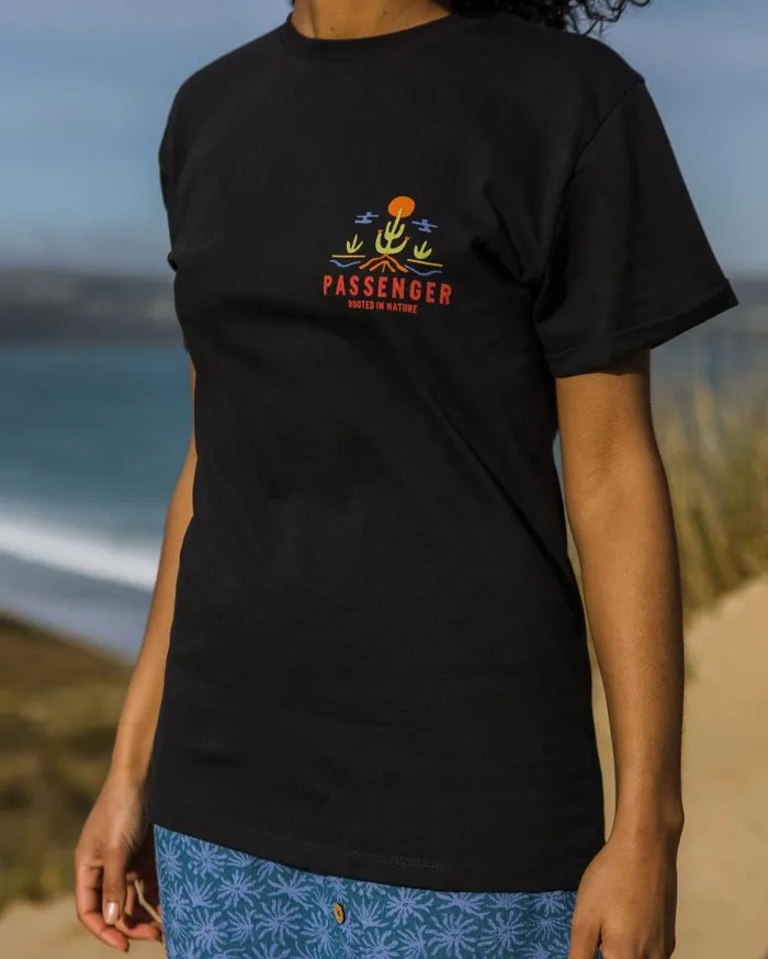 Women Tops Passenger Planted Recycled Cotton TShirt Black Black