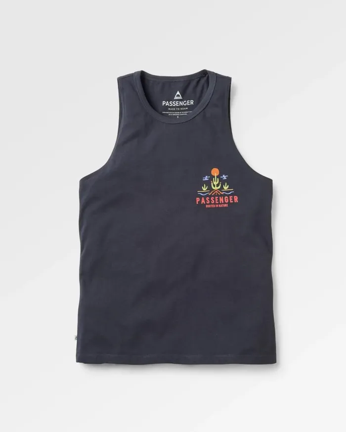 Women Tops Passenger Planted Recycled Cotton Vest Black Black