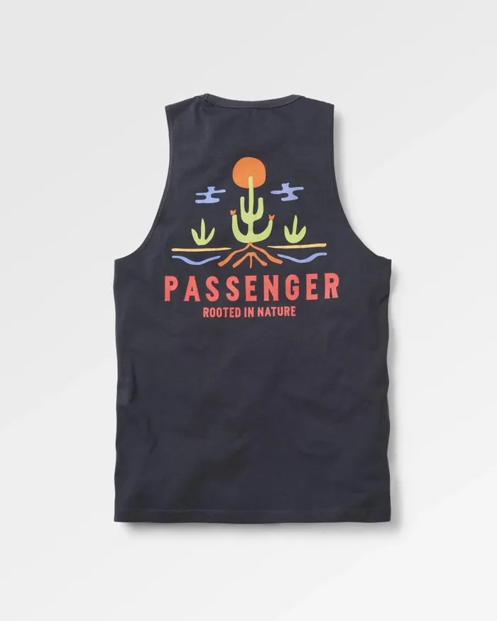 Women Tops Passenger Planted Recycled Cotton Vest Black Black