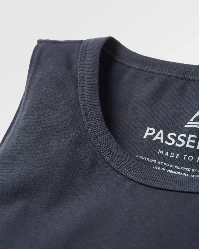 Women Tops Passenger Planted Recycled Cotton Vest Black Black