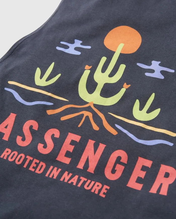 Women Tops Passenger Planted Recycled Cotton Vest Black Black