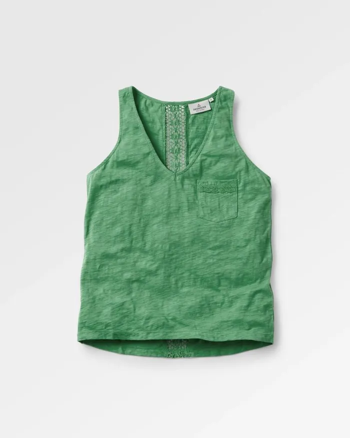 Women Tops Passenger Rivergate Recycled Cotton Top Green Spruce Green Spruce
