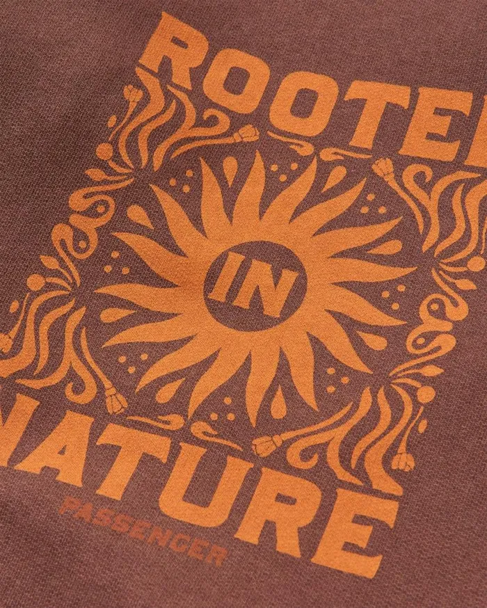 Women Tops Passenger Rooted In Nature Hoodie Chestnut Chestnut