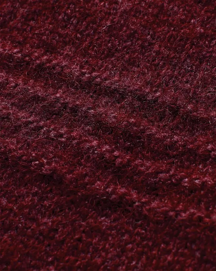 Women Tops Passenger Snug Recycled Polo Neck Knitted Jumper Wine Wine