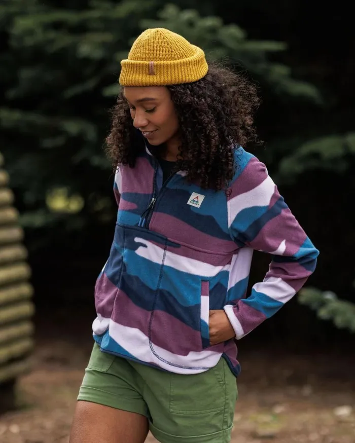 Women Tops Passenger Sorrel Recycled Polar Fleece Scenic Berry Scenic Berry