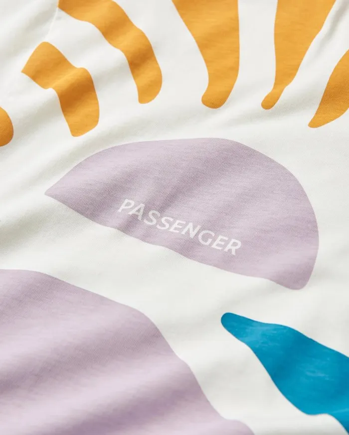 Women Tops Passenger Sunsets Organic Cotton TShirt Marshmallow Marshmallow