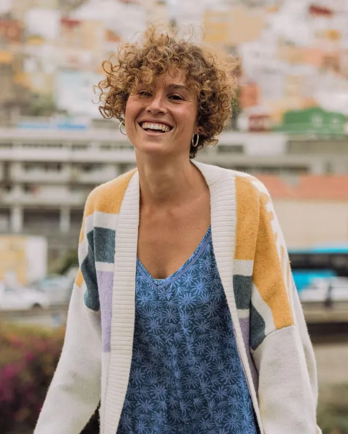 Women Tops Passenger Sunsets Recycled Knitted Cardigan Marshmallow Marshmallow
