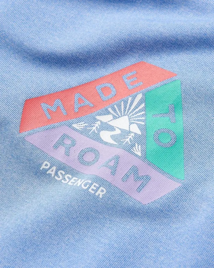 Women Tops Passenger Twist Recycled Marl Active Vest Cornflower Marl Cornflower Marl