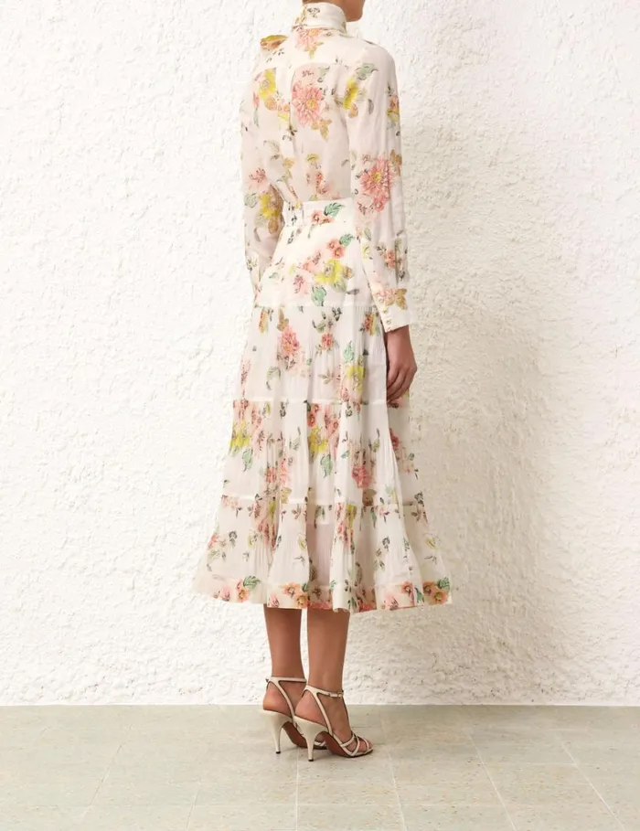 Women Tops Zimmermann Blouse Coral Floral