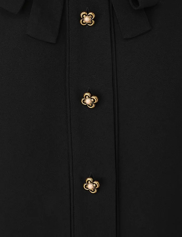 Women Tops Zimmermann Collared Shirt Black