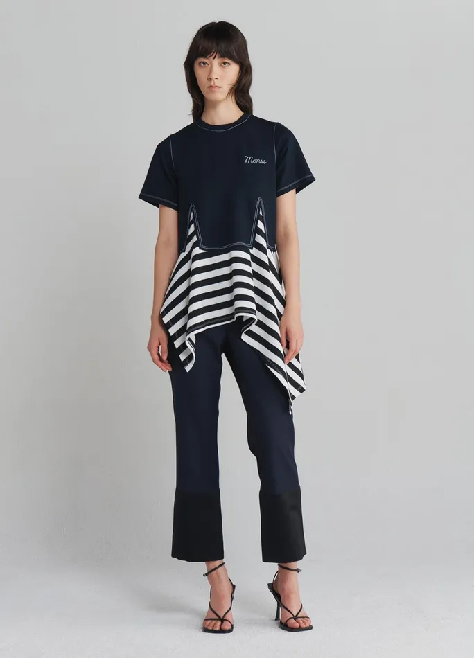 Women Trompe L039oeil Dart TShirt MONSE Tops