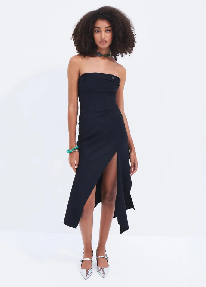 Women Twisted Strapless Dress MONSE Dresses