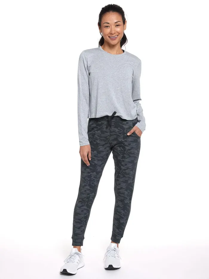 Women Varsity Brushed Lightweight Jogger Tasc Performance Lounge