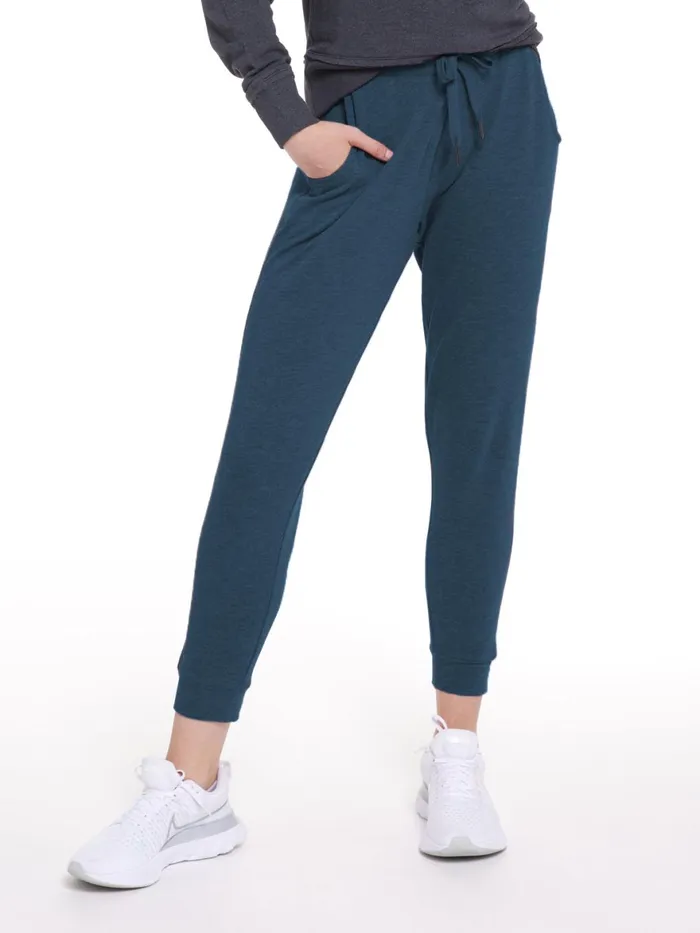 Women Varsity Brushed Lightweight Jogger Tasc Performance Lounge