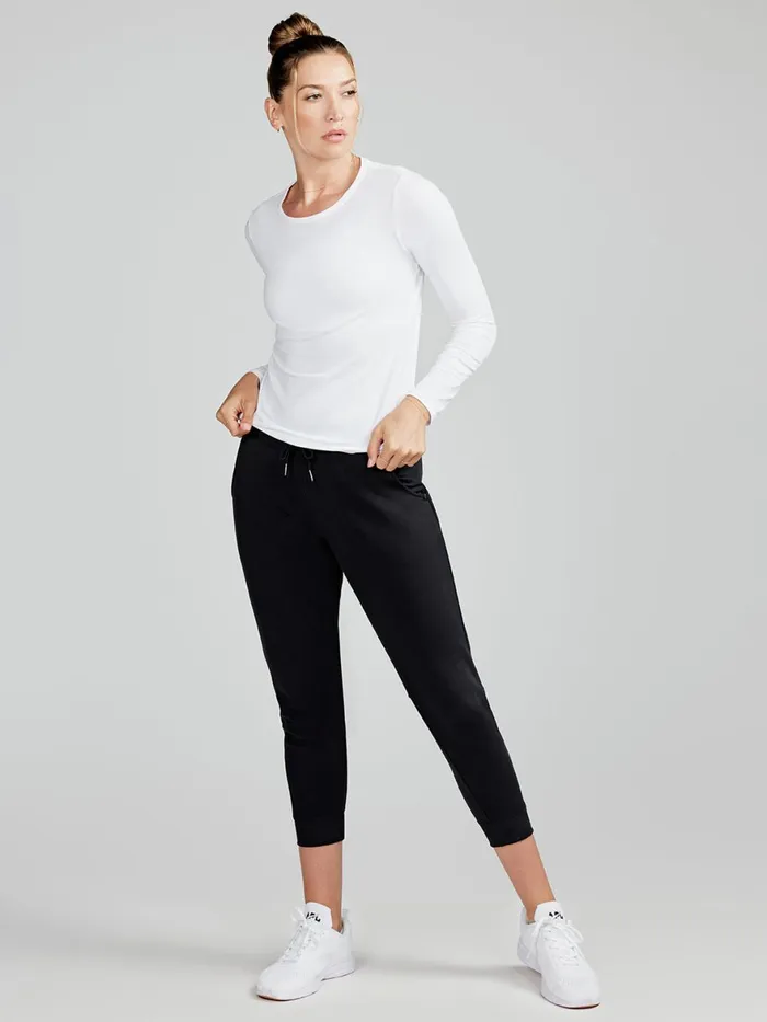 Women Varsity Brushed Lightweight Jogger Tasc Performance Lounge