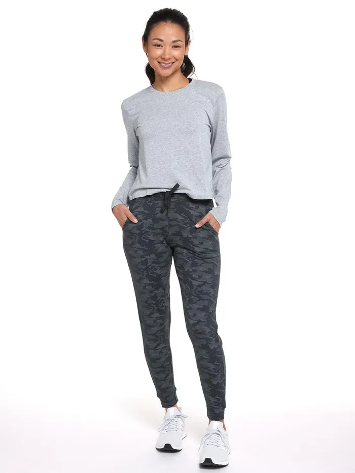 Women Varsity Brushed Lightweight Jogger Tasc Performance Lounge