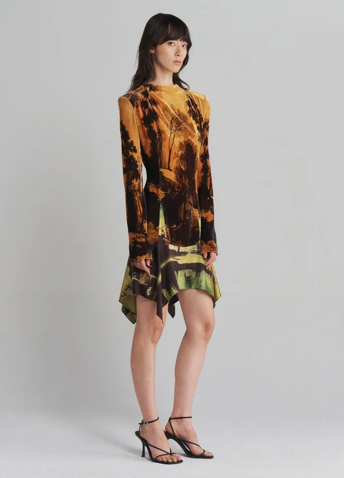 Women Velvet Mock Turtleneck Dress MONSE Dresses