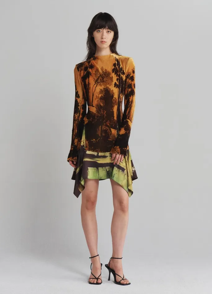 Women Velvet Mock Turtleneck Dress MONSE Dresses