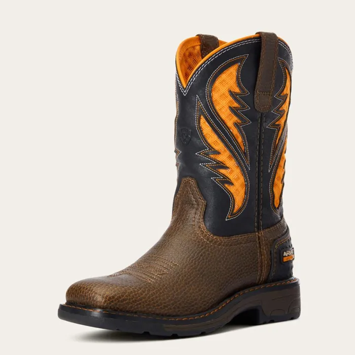 Work VentTEK Boot Cocoa Brown Kids Ariat Big Kids039 Footwear