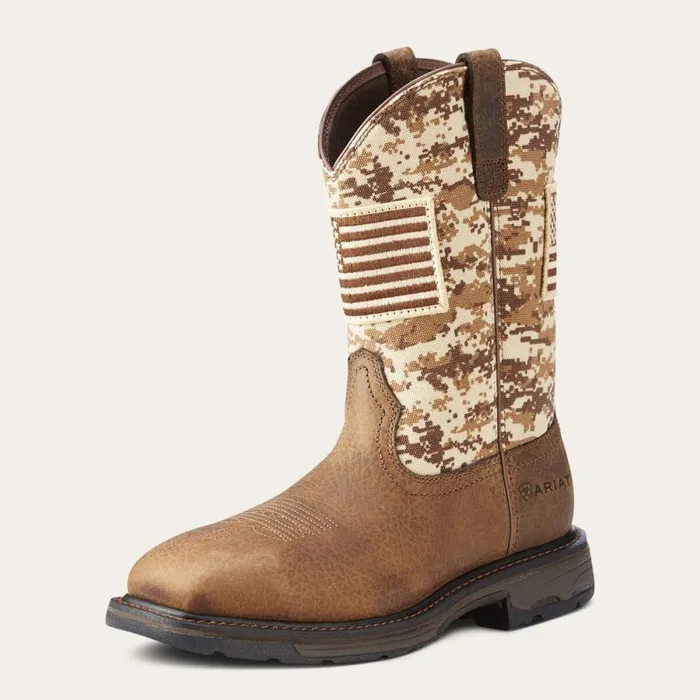 WorkHog Patriot Work Boot Earth Men Ariat Western Boots