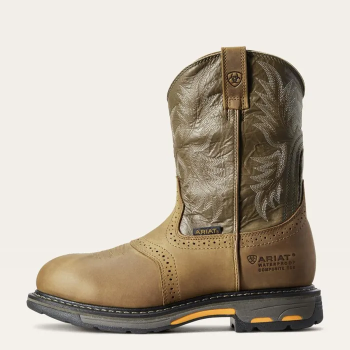 WorkHog Waterproof Composite Toe Work Boot Aged Bark Men Ariat Work Boots WorkHog Waterproof Composite Toe Work Boot Aged Bark Men Ariat Work Boots