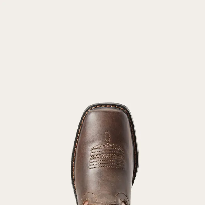 WorkHog Wide Square Toe Boot Dark Earth Kids Ariat Big Kids039 Footwear WorkHog Wide Square Toe Boot Dark Earth Kids Ariat Big Kids039 Footwear