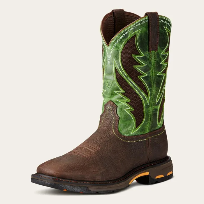 WorkHog Wide Square Toe VentTEK Composite Toe Work Boot Bruin Brown Men Ariat Work Boots WorkHog Wide Square Toe VentTEK Composite Toe Work Boot Bruin Brown Men Ariat Work Boots