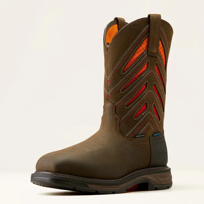 WorkHog XT VentTEK Waterproof Carbon Toe Work Boot Iron Coffeesunset Men Ariat Work Boots