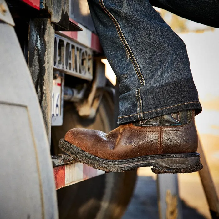 WorkHog XT VentTEK Waterproof Carbon Toe Work Boot Rye Brown Men Ariat Work Boots WorkHog XT VentTEK Waterproof Carbon Toe Work Boot Rye Brown Men Ariat Work Boots