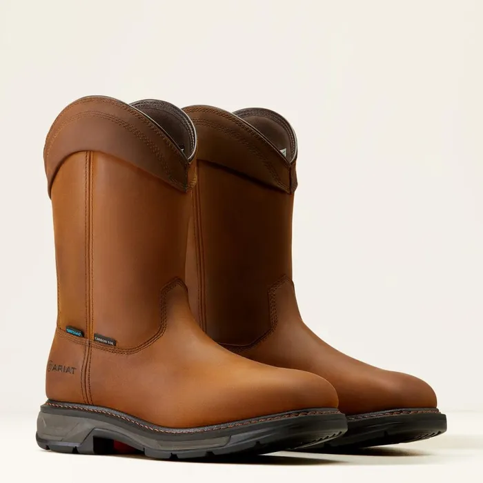 WorkHog XT Wellington Waterproof Carbon Toe Work Boot Distressed Brown Men Ariat Work Boots WorkHog XT Wellington Waterproof Carbon Toe Work Boot Distressed Brown Men Ariat Work Boots