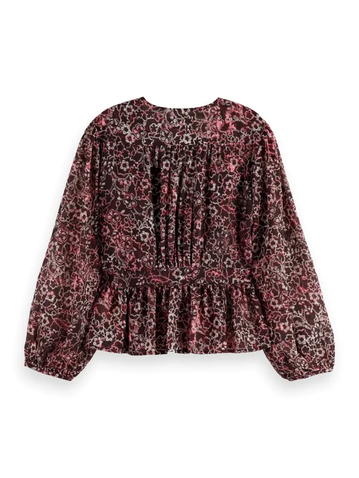 WRAP TOP Mystic Sky Olive Women Scotch and Soda Blouses and Shirts