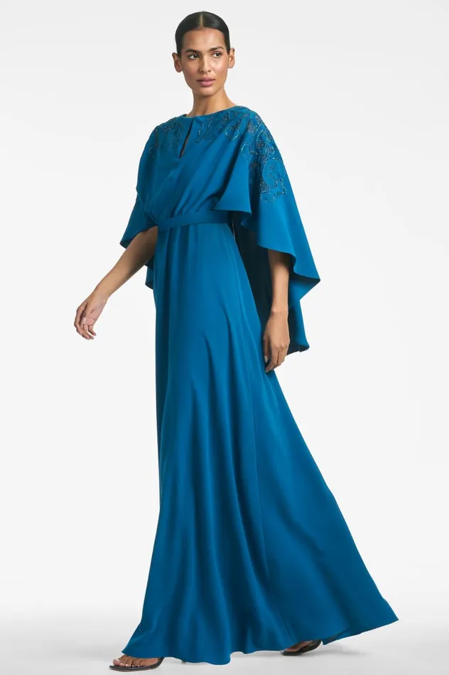 Wren Gown 8211 Moroccan Blue Women Sachin and Babi Formal