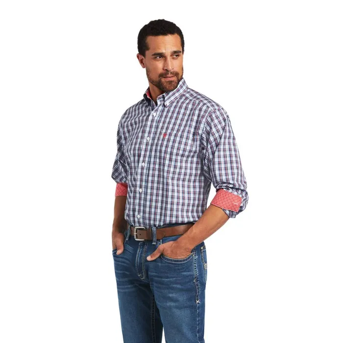 Wrinkle Free Nico Classic Fit Shirt White Men Ariat Button Down Shirts