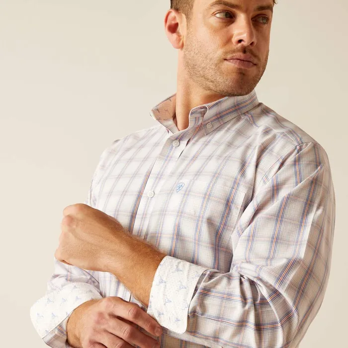 Wrinkle Free Raiden Classic Fit Shirt Cantaloupe Men Ariat Button Down Shirts Wrinkle Free Raiden Classic Fit Shirt Cantaloupe Men Ariat Button Down Shirts