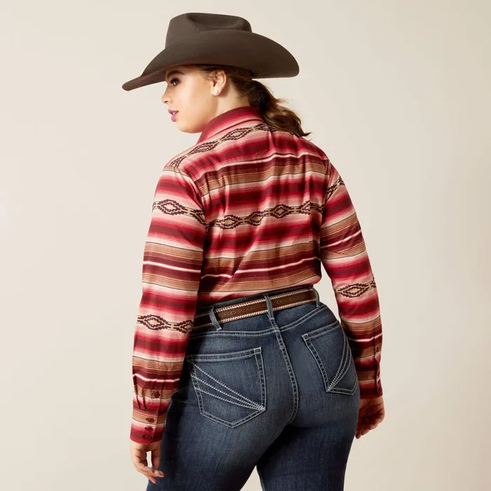 Wrinkle Resist Team Kirby Stretch Shirt Blushing Serape Women Ariat TShirts and Tops Wrinkle Resist Team Kirby Stretch Shirt Blushing Serape Women Ariat TShirts and Tops