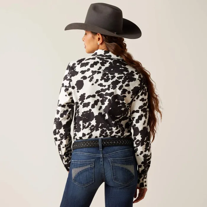 Wrinkle Resist Team Kirby Stretch Shirt Cow Women Ariat TShirts and Tops