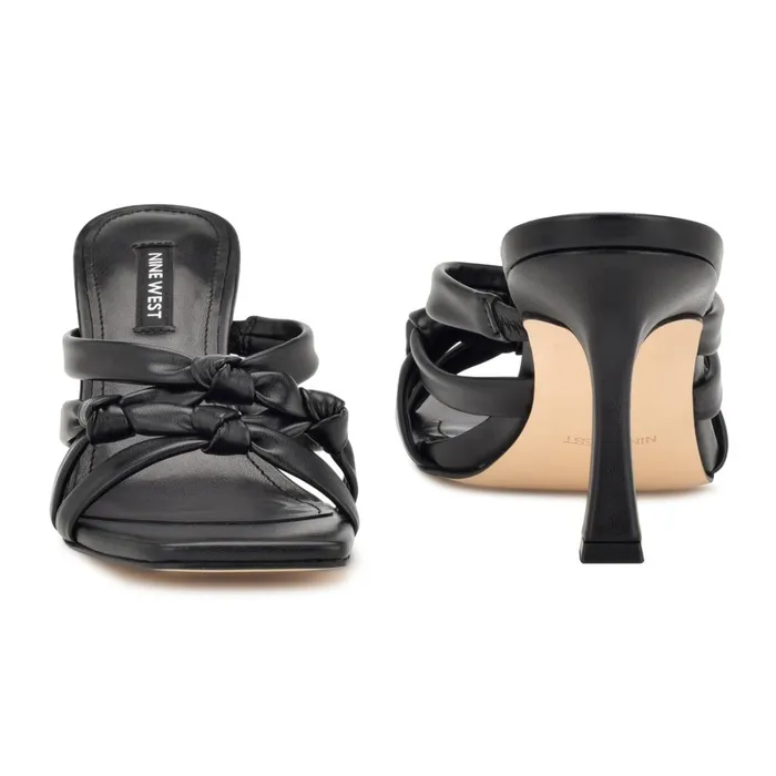 Yeander Heeled Slide Sandals Black Women Nine West Heeled Yeander Heeled Slide Sandals Black Women Nine West Heeled