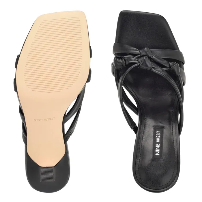 Yeander Heeled Slide Sandals Black Women Nine West Heeled Yeander Heeled Slide Sandals Black Women Nine West Heeled