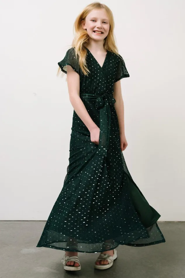 Youth Grace Sparkle Gown Emerald Women Baltic Born Flower Girl